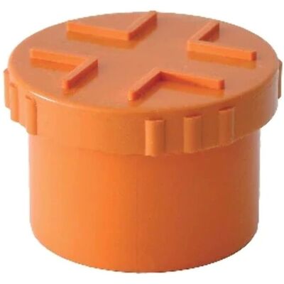 IDROWEB Modello - Tappo a vite in PVC rosso - Diametro 40 IDROWEB Modello - Tappo a vite in PVC rosso - Diametro 40