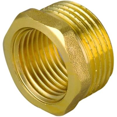 Riduzione tubi in ottone Tiemme 1/2" x 1/4" maschio-femmina Riduzione tubi in ottone Tiemme 1/2" x 1/4" maschio-femmina