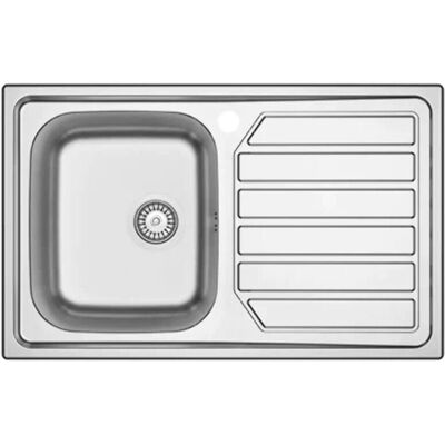Fregadero de Acero Inoxidable DianFlex - 80x50cm, Escurridor a la Derecha Fregadero de Acero Inoxidable DianFlex - 80x50cm, Escurridor a la Derecha