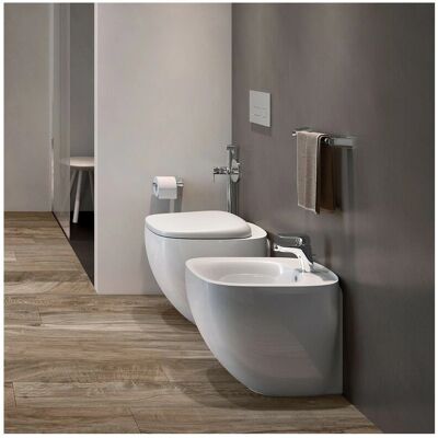 RAK CERAMICS - Bidé Empotrado en la Pared - Blanco - Bidet de Pared RAK CERAMICS - Bidé Empotrado en la Pared - Blanco - Bidet de Pared