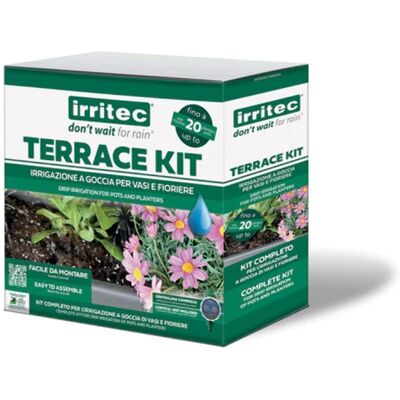 Kit irrigazione IRRITEC DianFlex per terrazza - Sistema a goccia completo Kit irrigazione IRRITEC DianFlex per terrazza - Sistema a goccia completo