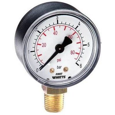 Manometro Watts Industries M1-ABS 80 10 Bar G3/8B - Manometro Manometro Watts Industries M1-ABS 80 10 Bar G3/8B - Manometro