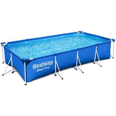 WEBMARKETPOINT Marco de Acero Pro Piscina Rectangular - Piscina WEBMARKETPOINT Marco de Acero Pro Piscina Rectangular - Piscina