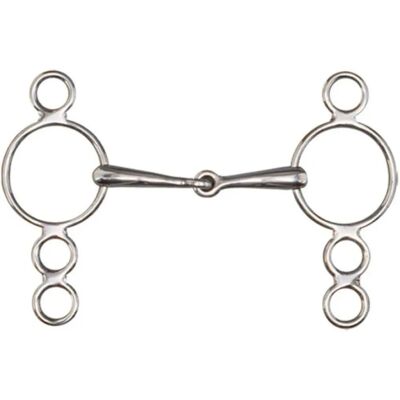 Mors de Cheval Pessoa - Acier Inoxydable 3-4 Anneaux, 19mm - Entraînement & Compétition - Publicité Mors de Cheval Pessoa - Acier Inoxydable 3-4 Anneaux, 19mm - Entraînement & Compétition - Publicité