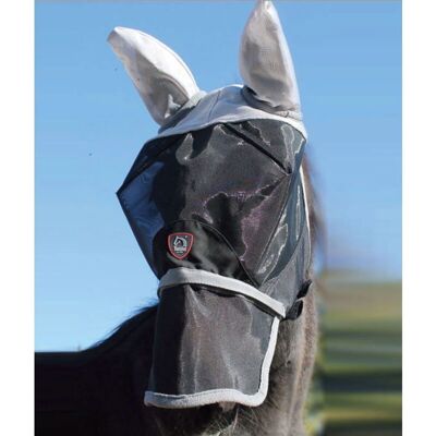 TATTINI Maschera contro le mosche per cavallo con flap rimovibile TATTINI Maschera contro le mosche per cavallo con flap rimovibile
