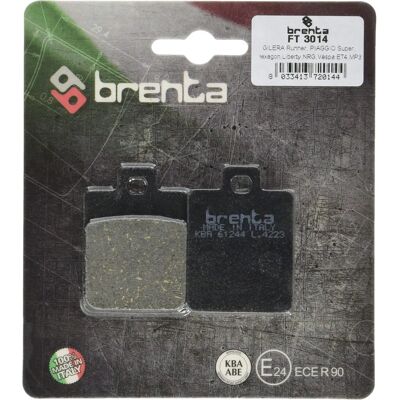 Brenta FT 3014 Organische remblokken voor Piaggio, Peugeot, Gilera, Sym Brenta FT 3014 Organische remblokken voor Piaggio, Peugeot, Gilera, Sym