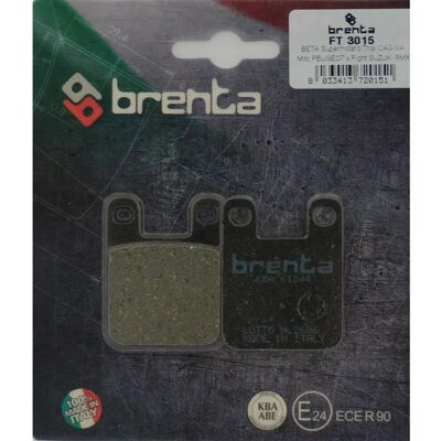 Brenta organische motorfietsen remblokken - Model: br3015 - Past voor Derbi Senda 50 R DRD Brenta organische motorfietsen remblokken - Model: br3015 - Past voor Derbi Senda 50 R DRD