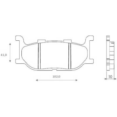 Brenta - Sintered Ceramic - Nero - Moto - Brake Pad Brenta - Sintered Ceramic - Nero - Moto - Brake Pad