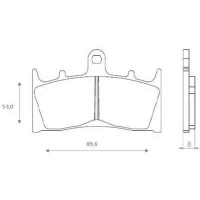 Brenta - Sintered - Nera - Pastiglia freno moto Brenta - Sintered - Nera - Pastiglia freno moto