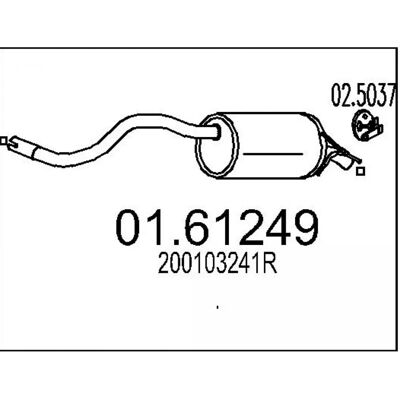 MTS - 01.61249 - Renault Clio 4 - takasäädin? (takapeal silmämä) MTS - 01.61249 - Renault Clio 4 - takasäädin? (takapeal silmämä)