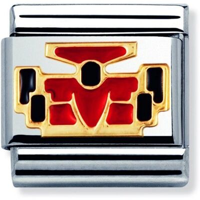 Nomination Classic Gold Sports Red Formula 1 Car Charm - Charm Nomination Classic Gold Sports Red Formula 1 Car Charm - Charm
