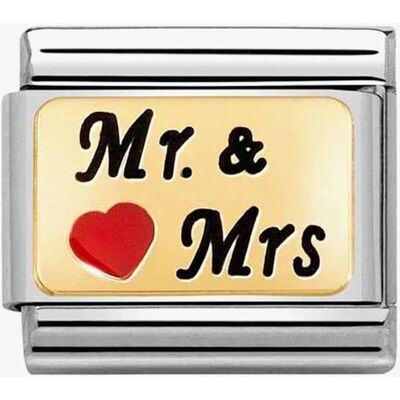 Nomination Classic Composable Plates Mr & Mrs - Jewelry Nomination Classic Composable Plates Mr & Mrs - Jewelry
