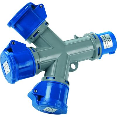 ROSI Modello 1402 Multiplicatore di corrente - IP54 3 prese 16A ROSI Modello 1402 Multiplicatore di corrente - IP54 3 prese 16A