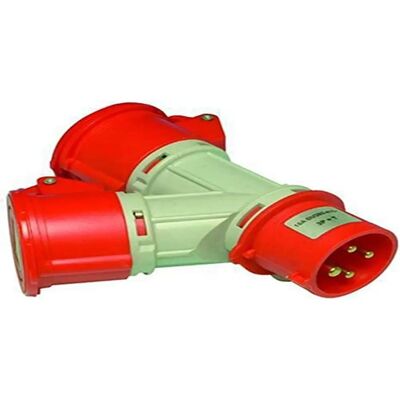Blinky 1605 Industrieadapter - 2 Steckdosen 380V-415V - IP-44 Blinky 1605 Industrieadapter - 2 Steckdosen 380V-415V - IP-44