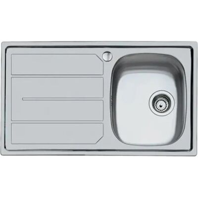 FOSTER S1000 Lavello da Cucina in Acciaio Inox - 86x50 cm, Una Vasca, Gocciolatoio FOSTER S1000 Lavello da Cucina in Acciaio Inox - 86x50 cm, Una Vasca, Gocciolatoio