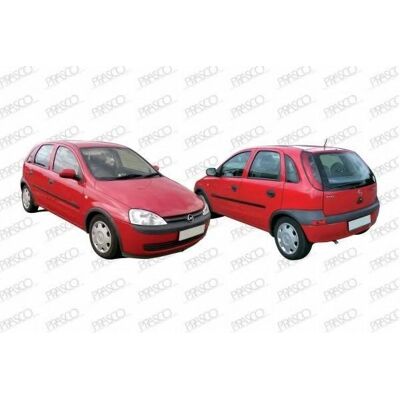 Extensions d'ailes Opel Corsa C - Avant & Arrière, 4 pièces Extensions d'ailes Opel Corsa C - Avant & Arrière, 4 pièces