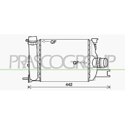 PRASCO DA226N001 Intercooler - Quick-connect fittings PRASCO DA226N001 Intercooler - Quick-connect fittings