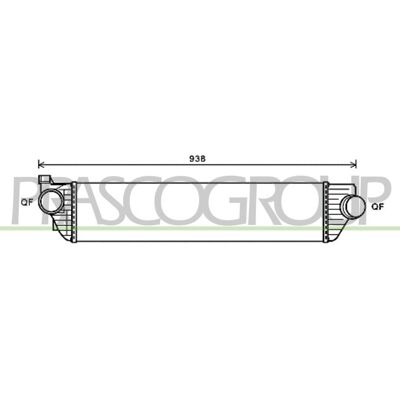 PRASCO RN954N001 Intercooler - Conectori rapidi PRASCO RN954N001 Intercooler - Conectori rapidi