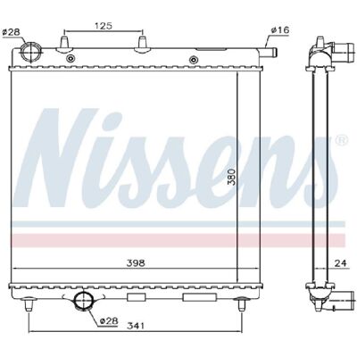 PRASCO CI304R003 Aluminium Radiator - Engine Cooling PRASCO CI304R003 Aluminium Radiator - Engine Cooling