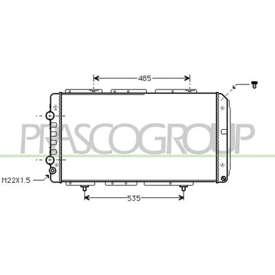 PRASCO CI950R008 Aluminium Radiator - Engine Cooling System PRASCO CI950R008 Aluminium Radiator - Engine Cooling System