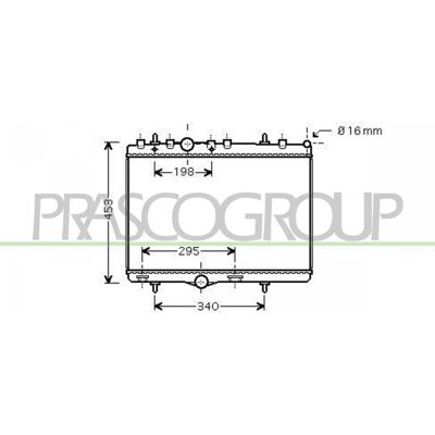 PRASCO CI304R007 Aluminium Radiator - Car Cooling System PRASCO CI304R007 Aluminium Radiator - Car Cooling System
