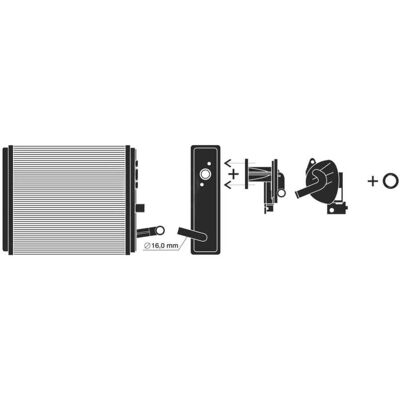 PRASCO FT119H001 Radiateur - FIAT Panda I 3/5 portes PRASCO FT119H001 Radiateur - FIAT Panda I 3/5 portes