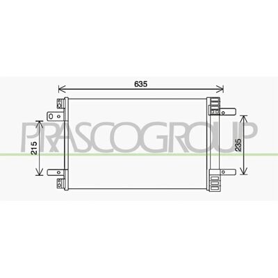 PRASCO PG428C001 - Aluminium Condenser with Dehydrator for Peugeot, Citroën, Opel, Vauxhall PRASCO PG428C001 - Aluminium Condenser with Dehydrator for Peugeot, Citroën, Opel, Vauxhall