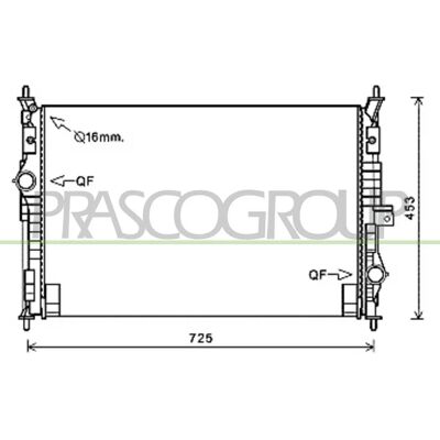 PRASCO CI450R001 Radiator - Aluminium, Quick Connects - Engine Cooling PRASCO CI450R001 Radiator - Aluminium, Quick Connects - Engine Cooling