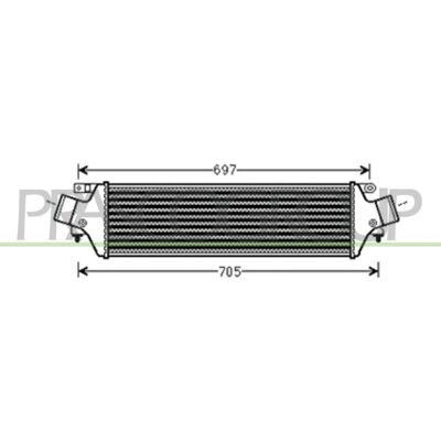 Intercooler PRASCO AA344N001 - Alfa Romeo Giulietta cu 5 uși și Van Intercooler PRASCO AA344N001 - Alfa Romeo Giulietta cu 5 uși și Van