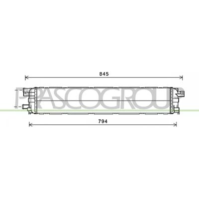 PRASCO AD024R017 Engine Radiator - Car Cooling Part PRASCO AD024R017 Engine Radiator - Car Cooling Part