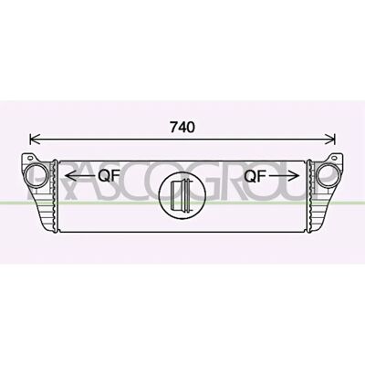Intercooler PRASCO ME910N001 - Cu conectori rapidi pentru Mercedes-Benz Vito Mixo și Viano Intercooler PRASCO ME910N001 - Cu conectori rapidi pentru Mercedes-Benz Vito Mixo și Viano