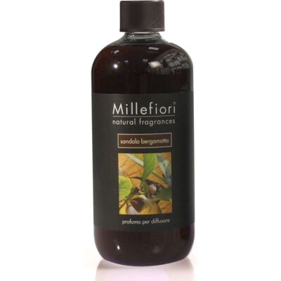 Millefiori Millefiori Sandalo Bergamotto - Täyte aromadiffusoriin - 500 ml Millefiori Millefiori Sandalo Bergamotto - Täyte aromadiffusoriin - 500 ml