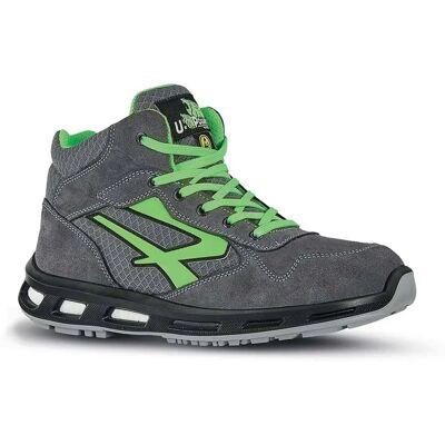 Chaussures de sécurité U-Power Ramas - Hautes, Respirantes, ESD, SRC - Gris/Vert Chaussures de sécurité U-Power Ramas - Hautes, Respirantes, ESD, SRC - Gris/Vert