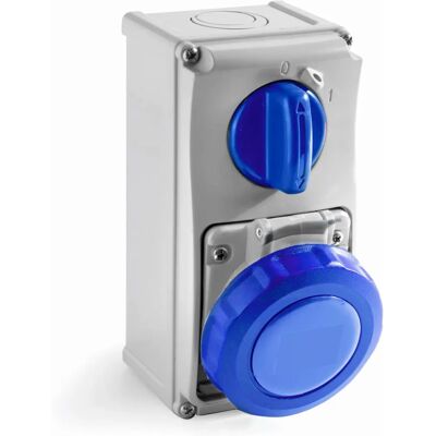 ROSI Model 19.3216B6 - Stopcontact IP67 230V 3P 16A ROSI Model 19.3216B6 - Stopcontact IP67 230V 3P 16A