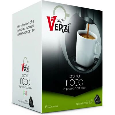 Verzì Ricco 50 Capsule Caffè - Compatibile con Dolce Gusto Verzì Ricco 50 Capsule Caffè - Compatibile con Dolce Gusto