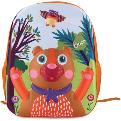 Oops Modelo - Mochila Oso 3D Multicolor - Mochila Oops Modelo - Mochila Oso 3D Multicolor - Mochila