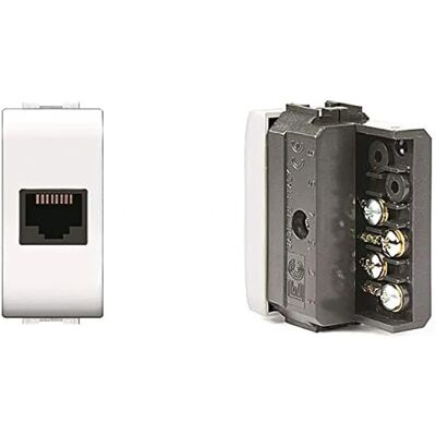 ELETTROCANALI ECL4084WH Weiß RJ11 Telefonstecker - Telefonstecker ELETTROCANALI ECL4084WH Weiß RJ11 Telefonstecker - Telefonstecker
