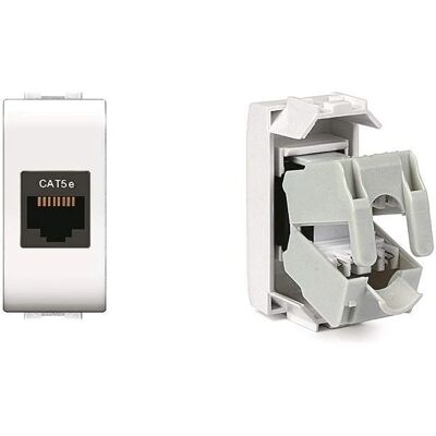 ELETTROCANALI ECL4083WH Weiße RJ45 Cat.5E UTP Netzwerkdose - Netzwerkdose ELETTROCANALI ECL4083WH Weiße RJ45 Cat.5E UTP Netzwerkdose - Netzwerkdose