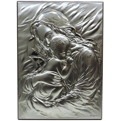 Re Argento Silber Madonna Rechteckiges Wandbild 17x23,5cm Re Argento Silber Madonna Rechteckiges Wandbild 17x23,5cm