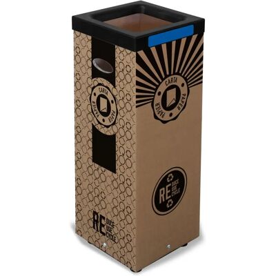 JPG Poubelle recyclage papier 100L - Conteneur - Publicité JPG Poubelle recyclage papier 100L - Conteneur - Publicité