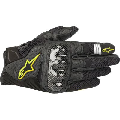 Guantes de motocicleta Alpinestars negro / amarillo fluorescente - Impacto y transpirabilidad Guantes de motocicleta Alpinestars negro / amarillo fluorescente - Impacto y transpirabilidad