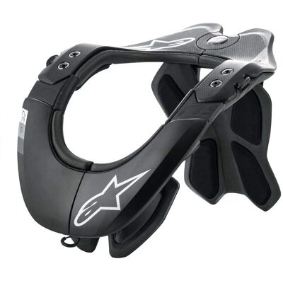 Alpinestars BNS Tech-2 Protector para Cuello - Negro/Gris - Resistente a Impactos Alpinestars BNS Tech-2 Protector para Cuello - Negro/Gris - Resistente a Impactos