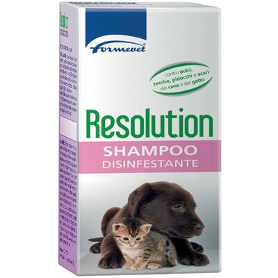Shampoo Antiparassitario Formevet Resolution per Cani e Gatti - 200ml Shampoo Antiparassitario Formevet Resolution per Cani e Gatti - 200ml
