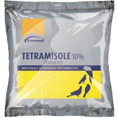 Polvere di Tetramisolo 10% Formevet per uccelli - Vaccino/Medicinale Polvere di Tetramisolo 10% Formevet per uccelli - Vaccino/Medicinale