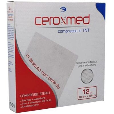 CEROXMED Garze Sterili - 10x10cm, 12 pezzi CEROXMED Garze Sterili - 10x10cm, 12 pezzi