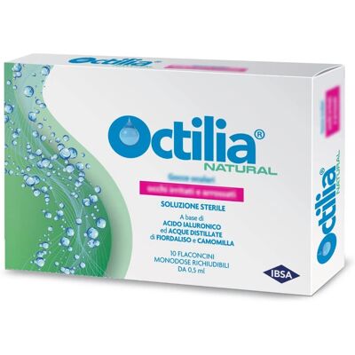 Ibsa Farmaceutici Italia Octilia Gocce Oculari Naturali per Occhi Irritati e Arrossati - 10 Flaconcini Monodose 0,5ml Ibsa Farmaceutici Italia Octilia Gocce Oculari Naturali per Occhi Irritati e Arrossati - 10 Flaconcini Monodose 0,5ml