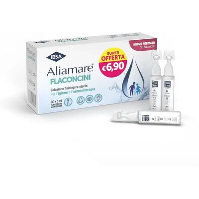 Ibsa Aliamare Soluzione Salina Sterile - Igiene Nasale, Oculare, Auricolare e Ferite Ibsa Aliamare Soluzione Salina Sterile - Igiene Nasale, Oculare, Auricolare e Ferite