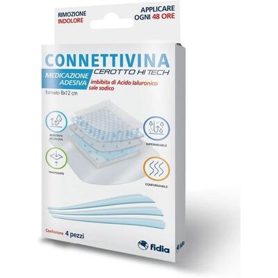 Fidia Farmaceutici Spa Connettivina - Medicazione per Ferite 8x12cm - 4 pezzi Fidia Farmaceutici Spa Connettivina - Medicazione per Ferite 8x12cm - 4 pezzi