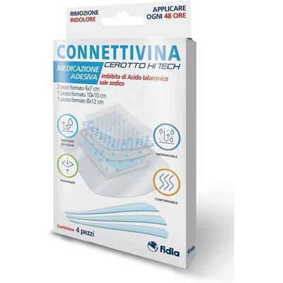 Fidia Farmaceutici - Connettivina Hitech - 4 Misure - Cerotto per Ferite Fidia Farmaceutici - Connettivina Hitech - 4 Misure - Cerotto per Ferite