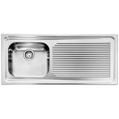 Lavello CM Aurora 116x50 Inox - Destra - Rettangolare Lavello CM Aurora 116x50 Inox - Destra - Rettangolare